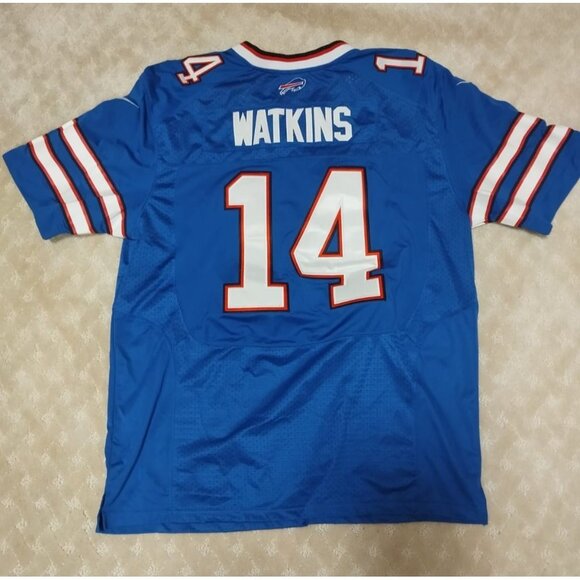 Nike Men's Size 44 Buffalo Bills Sammy Watkins Jersey #14 On Field Blue Stitched - Picture 2 of 5